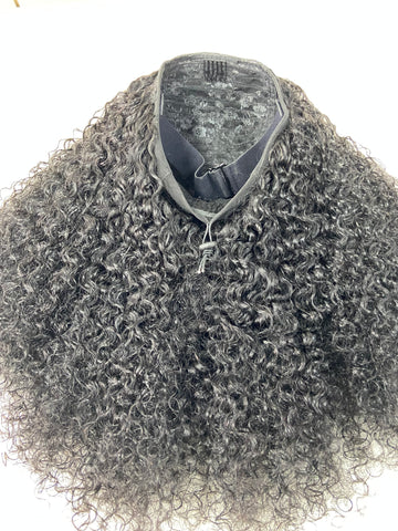 New: Bliss Burmese curly- flip over drawstring crown