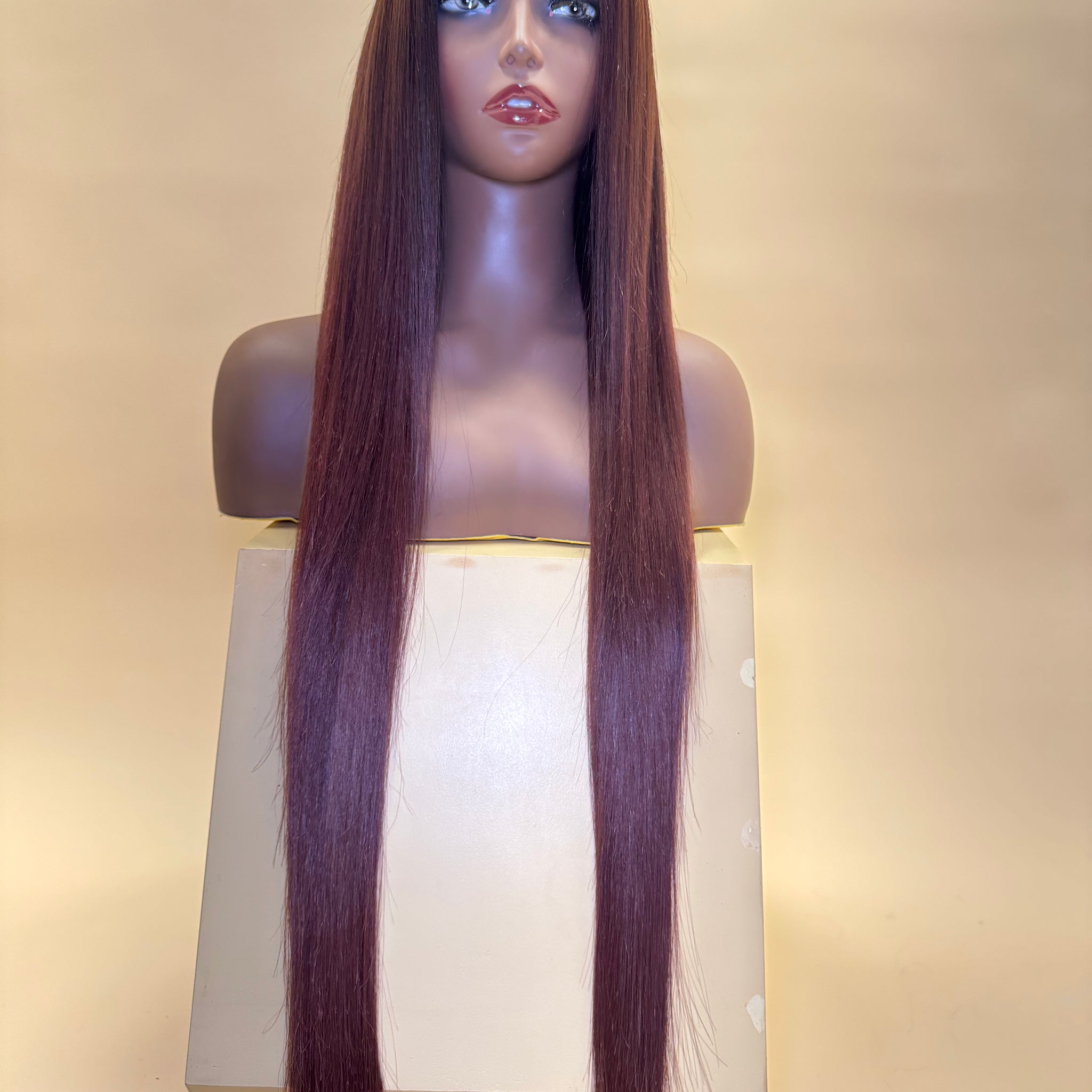 Kit sale: Custom colored cherry red 30” bone straight